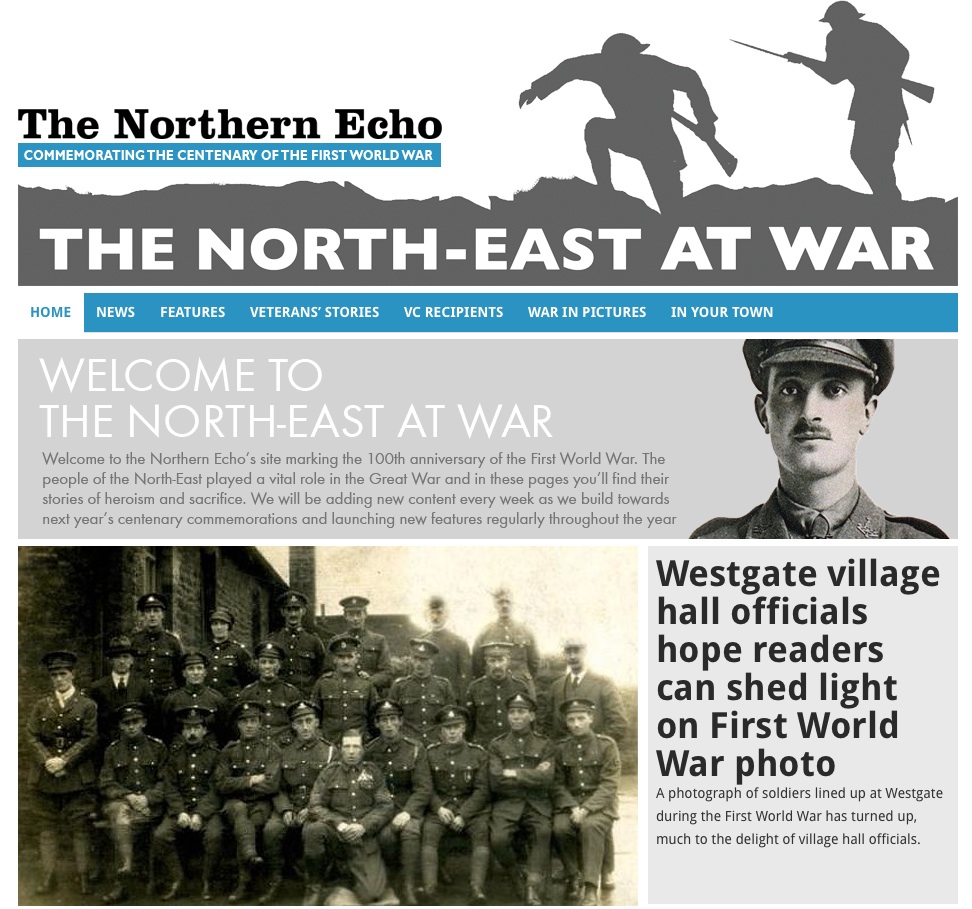 Northern Echo remembers World War One with new website Prolific North