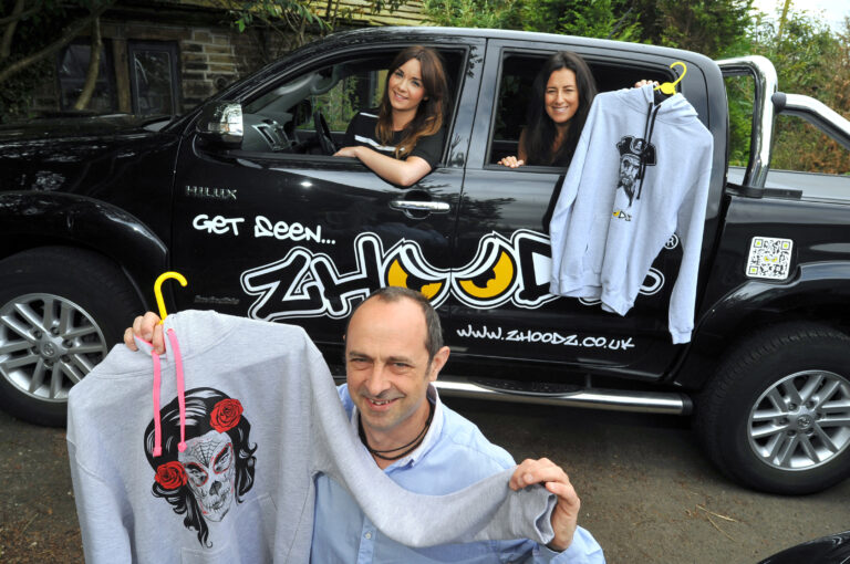 Zhoodz-Founder-Steve-Cooper-front-pictured-with-Ellie-Adshead-and-Anthea-Fosti-from-Zeus-PR-left-to-right_0