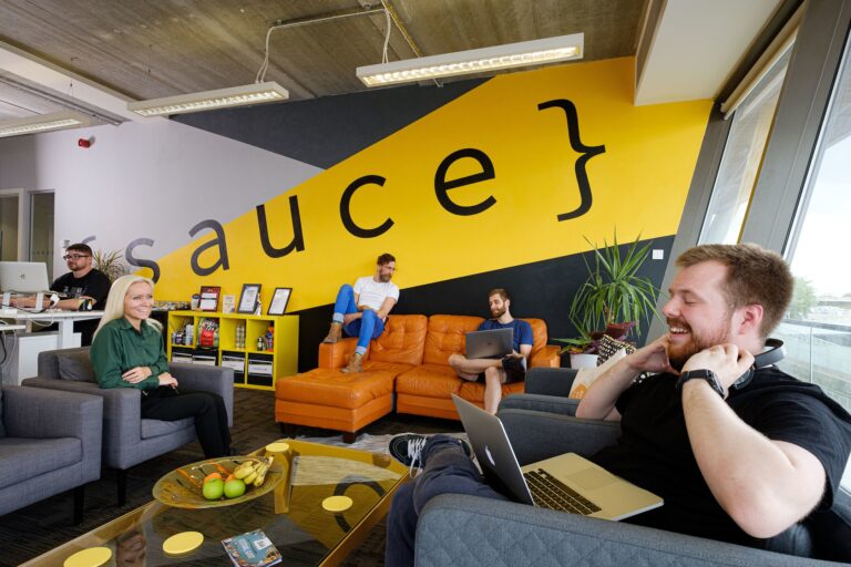 sauce_team_in_office