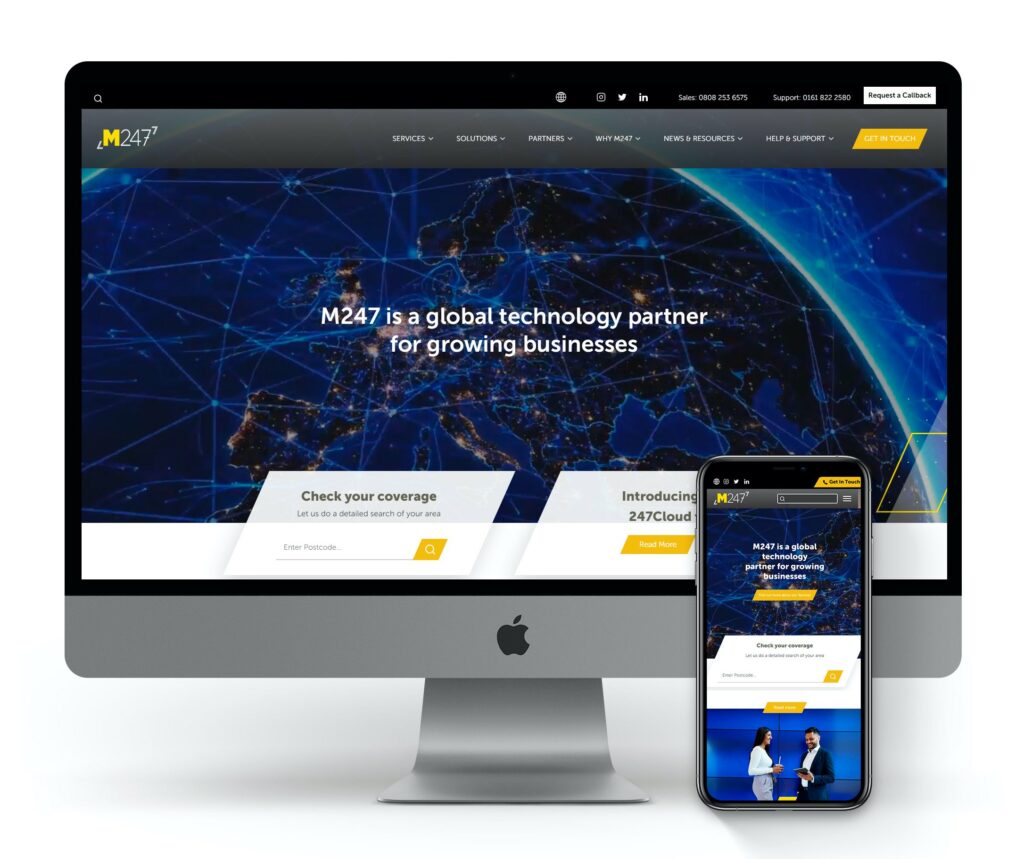 Pixel Kicks launches new website for M247 - Prolific North