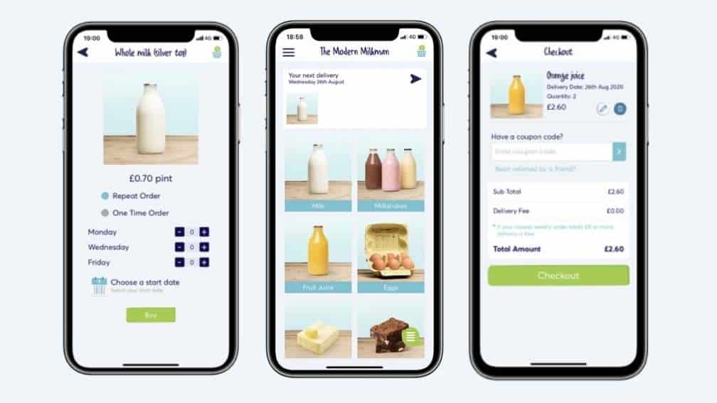 The Modern Milkman app
