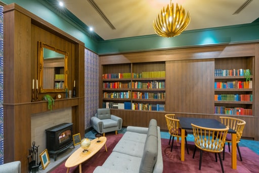 Podcast room in Hachette's Manchester office, Blackfriars House.