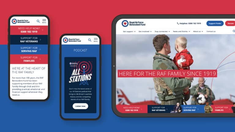 RAF site - digital agency Access.