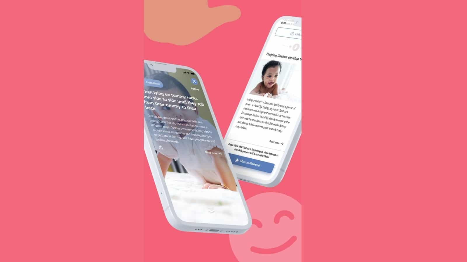 Developing skills through the My First Five Years app.