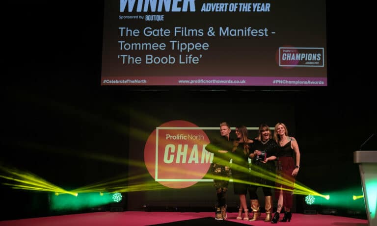 Manifest & The Gate Films winning Ad of the Year at the Champions Awards