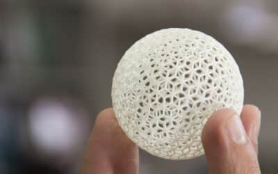 A 3D-printed ball