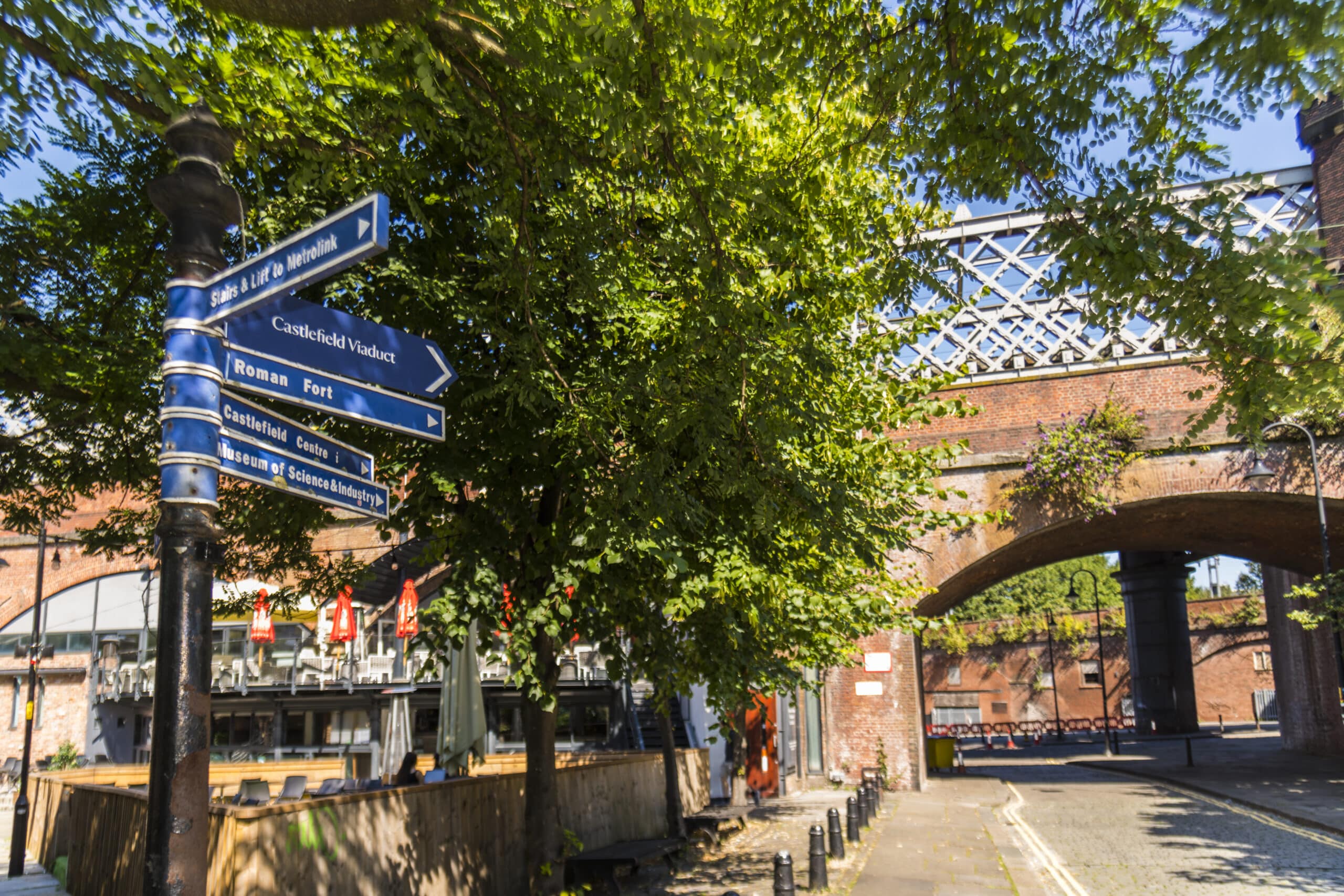 Castlefield Viaduct signage