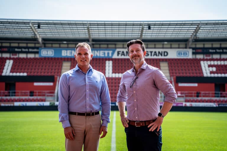 Steve Adams and RUFC's Steve Coakley