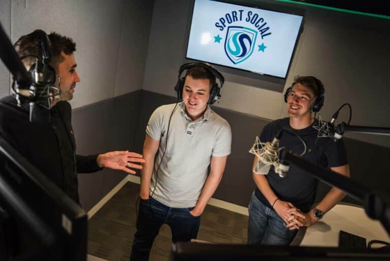 The Sports Social team in the studio