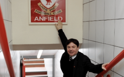 Mike Myers visits Anfield, courtesy Liverpool FC
