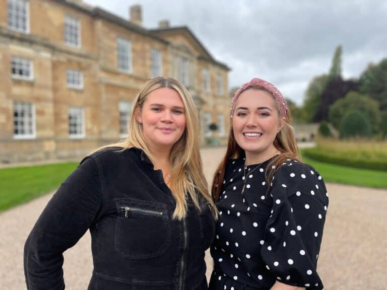 Rachael Fletcher (l) and Chloe Byrne