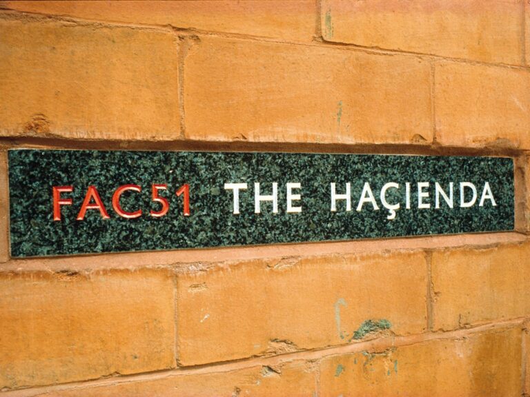 The Hacienda sign, Ben Kelly Design