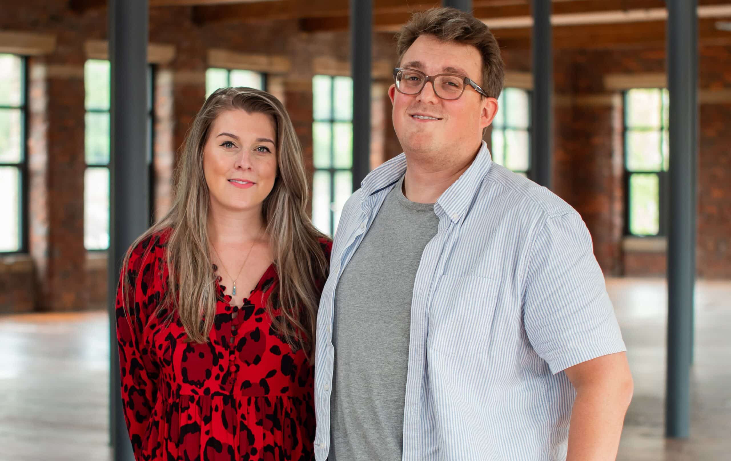 Frame co-founders Hannah Bratley and Liam Fulton