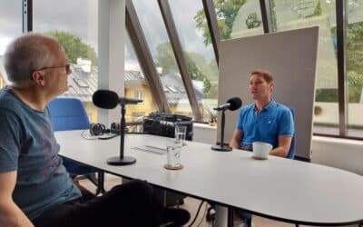 Stephen Davis with Estonia's former state prosecutor Margus Kurm