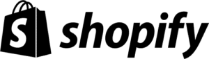 Shopify Logo Monotone Black PNG