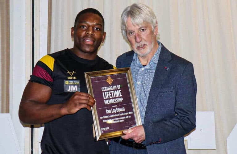 Ian Laybourn (right), courtesy Huddersfield Giants - giantsrl.com