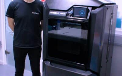 Tom Fripp with his new printer