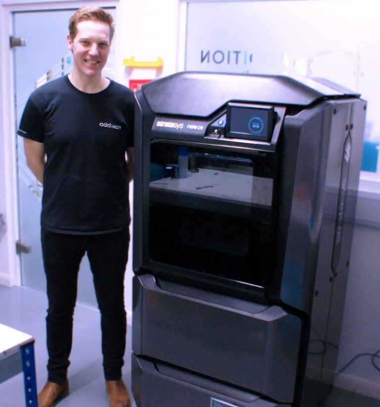 Tom Fripp with his new printer