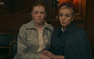 Lucy Burrows, left, and Helen George