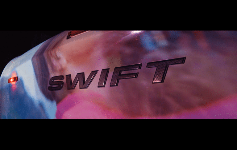 Still from the new Swift campaign