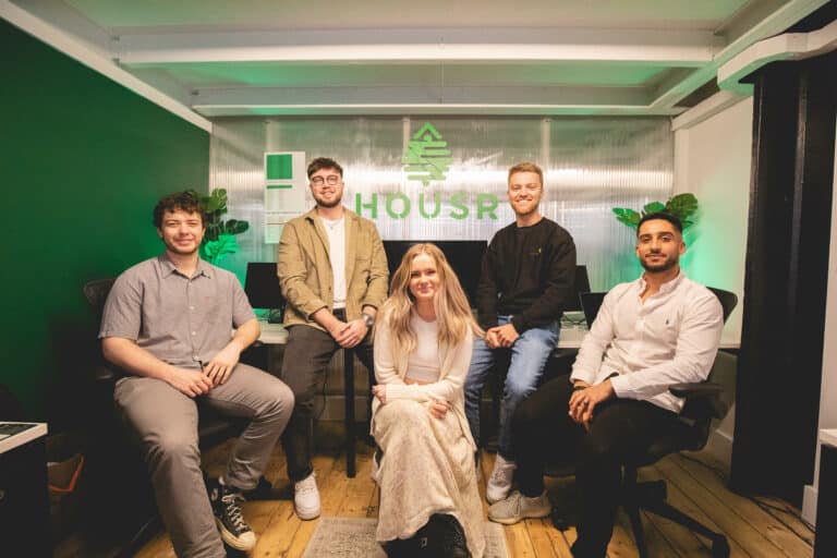 The Housr team [co-founders Panter and Clayton back row, l-r]