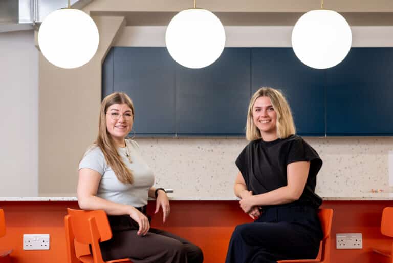 Circus' client services team Abbie Hampson and Anna Wood