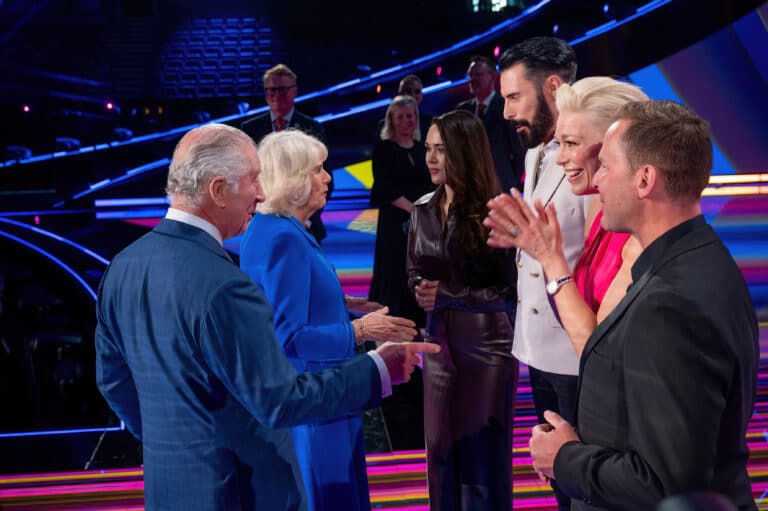 The Royal couple at the Liverpool Eurovision set