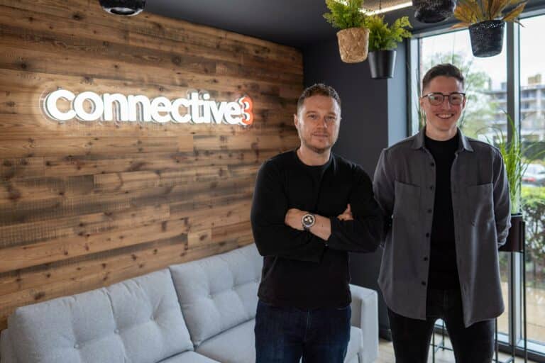 Time Grice, CEO of connective3 (left) and James Maisey, MD at Made Greater