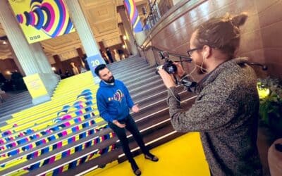 The Guide team get the scoop with Eurovision host Rylan