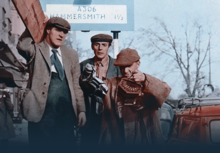 Sykes (centre) in The Plank, courtesy ITVX