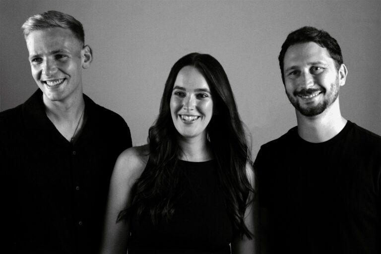 Bottled Imagination's James Hayward-Browne, Katy Powell and Luke Cope (l-r)