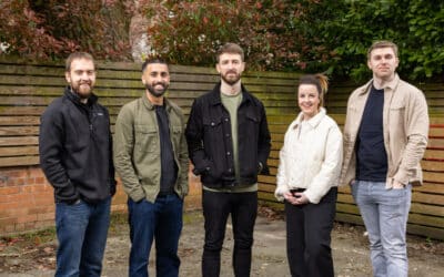 l-r: Matthew Czok, Sufyaan Afzal, Andy McLoughlin, Jessica Homans, Matthew Gibson