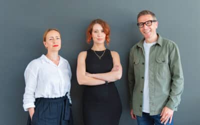 l-r: Caroline Whittaker, Olivia Downing, Stephen Conchie