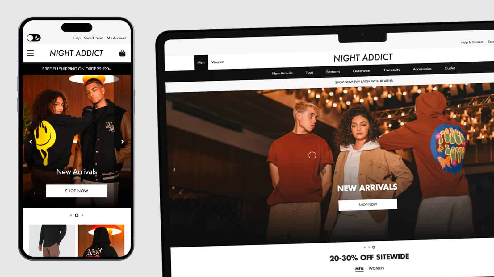 Banks Digital delivers ecommerce site for streetwear brand Night Addict -  Prolific North