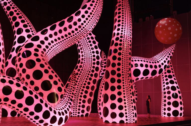 Yayoi Kusama’s inflatable sculptures at Aviva Studios