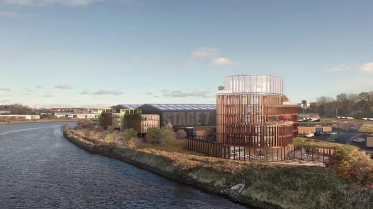 Proposed Sunderland studio site, courtesy FullwellCain/Lichfields