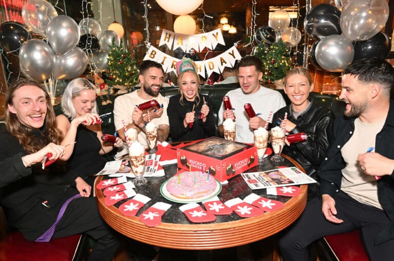 Jorgie Porter and friends at Manchester's Printworks