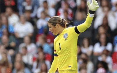 Mary Earps playing for England, courtesy Mary Earps/Twitter