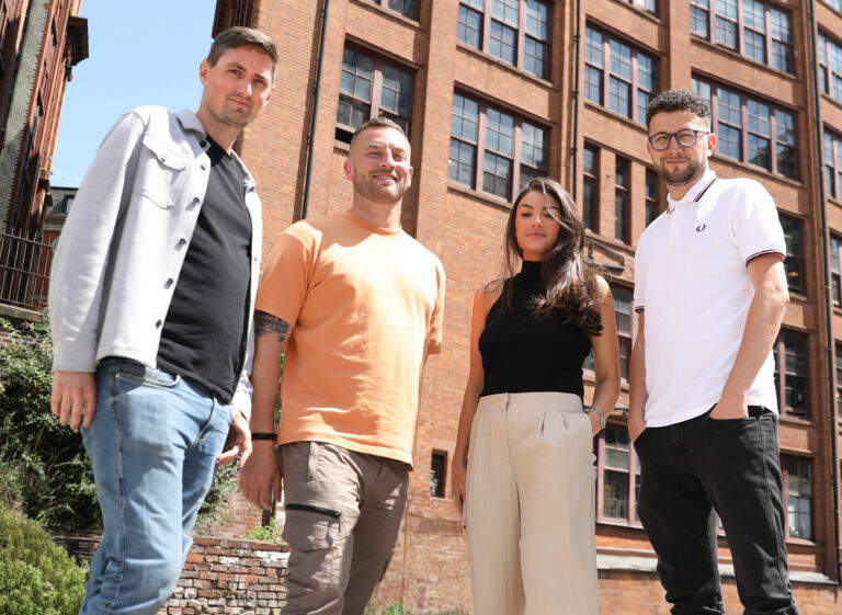 L-R: Tim Butler, Jon Butler,Hannah Evison and Adam Britton