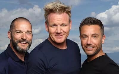 Gino and Fred on a previous road trip with Gordon Ramsay