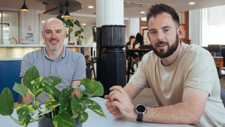 Steve Baker (left) and Sam Burton.