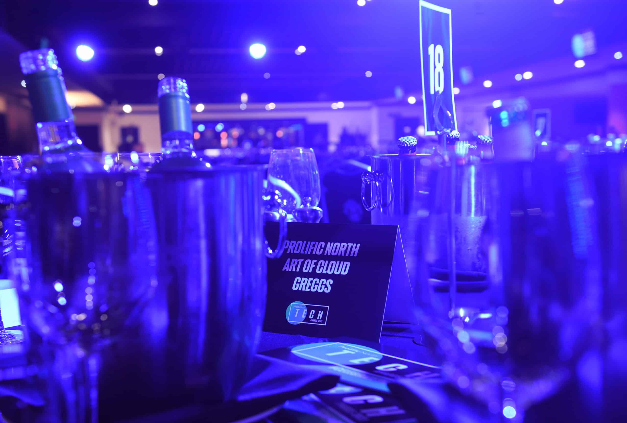 Premium table of 10 at the 2025 Prolific North Tech Awards