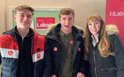 Matty Locke (centre) courtesy North West Labour/Twitter
