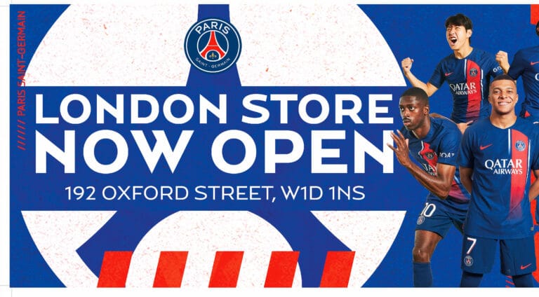 Paris Saint-Germain Opens New London Flagship Store