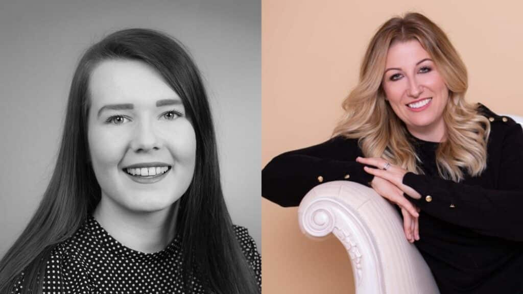 L: Caroline Huntley / R: Charlotte Dewhurst