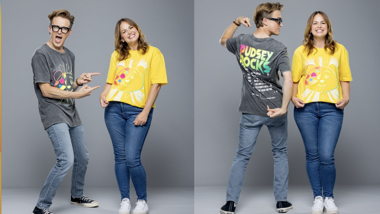 Tom and Giovanna Fletcher design 2024 Children in Need t-shirt - Prolific  North