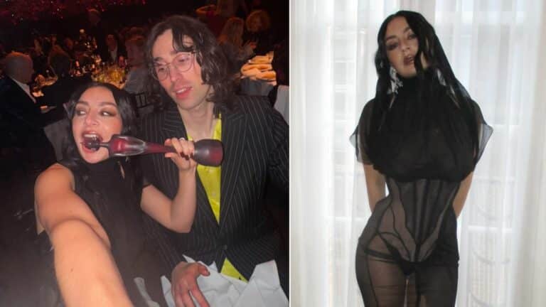 AG Cook and Charli XCX at the BRITs