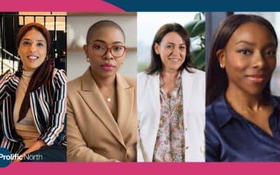 Female founders using AI to grow their businesses - Left to right: Yasmin Sidat, founder of agetech platform Olai; Theodora Chimonez, founder of Ichota; Sara Elgott, founder of healthtech start-up OpalMedica; and Dunni Elizabeth Braimah, founder of Shiftra.