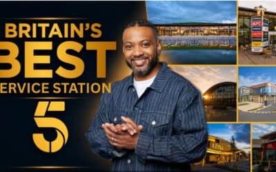 Image accompanying: JB Gill hunts for Britain’s Best Service Station on 5
