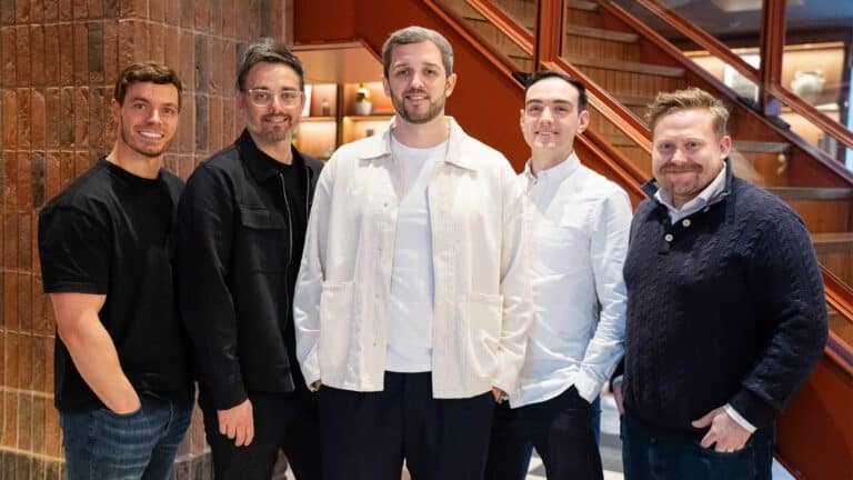 SLT: Left: Warren Pearson Sales and Marketing Manager, Left middle: Guy Hamer Chief Creative Officer, Middle: Josh James Lucy Chief Executive Officer, Right middle: Harry Griffiths Head of Performance Marketing, Right: Justin Tiernan Chief Operating Officer